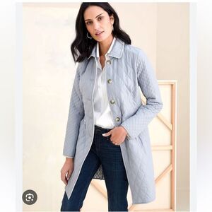 Chicos quilted coat Size 16/18 Chicos 3